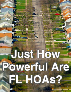 Just how powerful are FL HOA's?