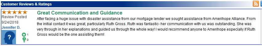 Amerihope Alliance Legal Services has helped more than 7,000 homeowners get a loan modification in the 10 years we've been in business. Many of our satisfied clients have left us reviews online. In September 2018, we received a large number of reviews (all five stars) on a site called TrustLink.