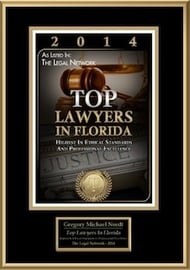 2014 Top Lawyer Award Certificate