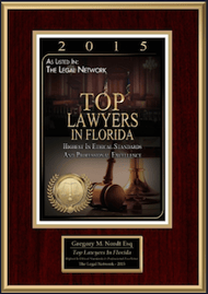 2015 Top Lawyer Award Certificate