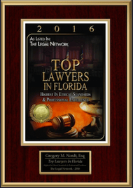 2016 Top Lawyer Award Certificate