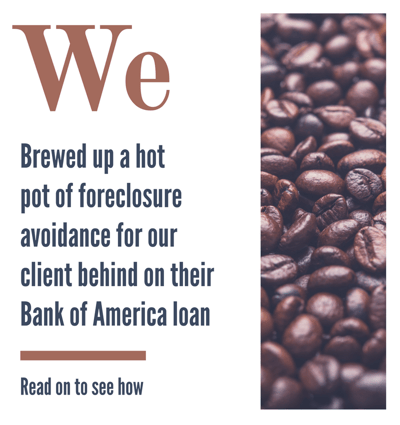 Bank of America tried to foreclose on our client, who fell behind on mortgage with Bank of America after divorce, but our seasoned staff has helped her avoid foreclosure.