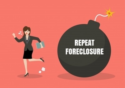 Some homeowners reinstate their delinquent mortgage with a permanent loan modification only to end up with a repeat foreclosure a short time later.