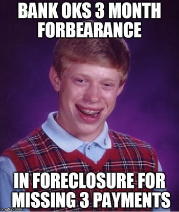 Mortgage assistance has been made available to homeowners affected by 2017's hurricanes, including Harvey and Irma, but what happens when the relief ends? Bad luck Brian.