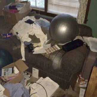 Your mortgage loan servicer isn't supposed to change the locks on your home during foreclosure unless you've abandoned the property, though it has happened. This home in New Jersey was ransacked after two mortgage payments were missed. Photo by David Adier.