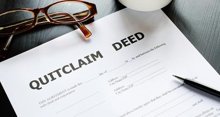 A quitclaim deed is a way to transfer interest in real property. It won't prevent foreclosure, but is used in some situations where foreclosure is a risk.