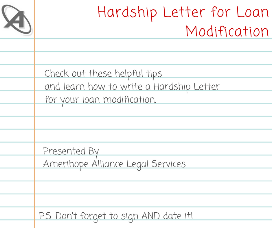 Hardship Letter For Mortgage Loan Modification from blog.amerihopealliance.com